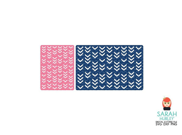 Chevron Pattern Journaling Cards SVG Sarah Hurley 