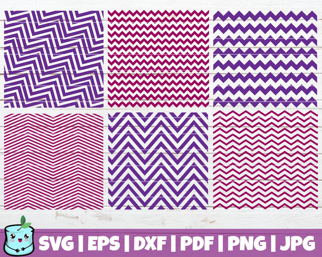Chevron Patterns Bundle SVG MintyMarshmallows 
