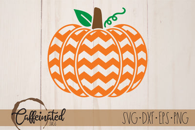 Chevron Pumpkin SVG SVG Caffeinated SVGs 