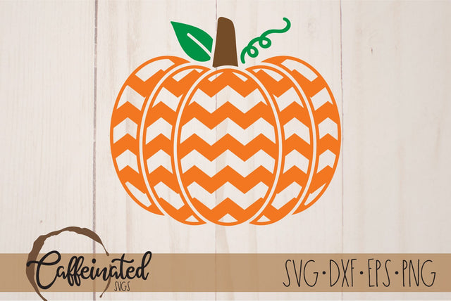 Chevron Pumpkin SVG SVG Caffeinated SVGs 