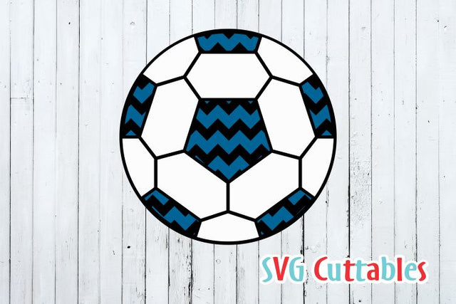 Chevron Soccer Ball SVG Svg Cuttables 