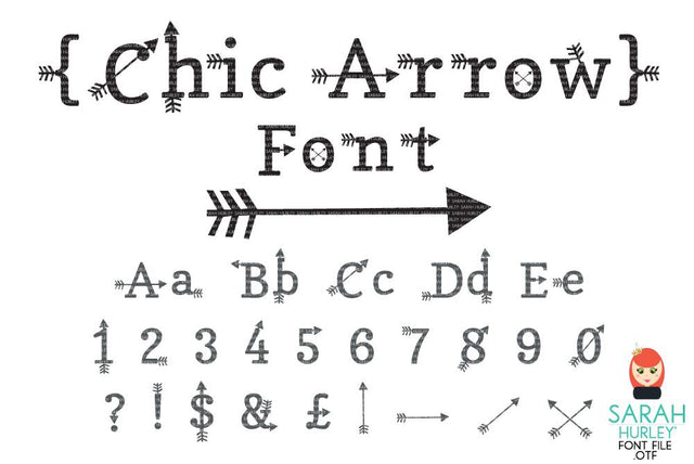 Chic Arrow Font Font Sarah Hurley