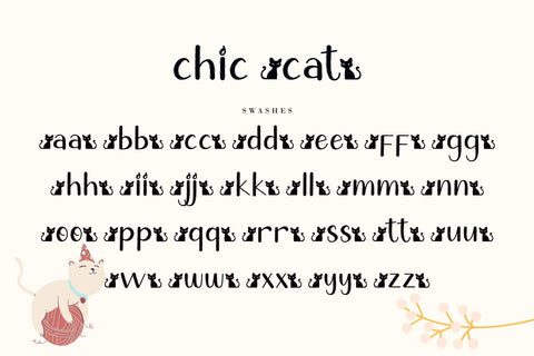 Chic Cat Font AEN Creative Store 