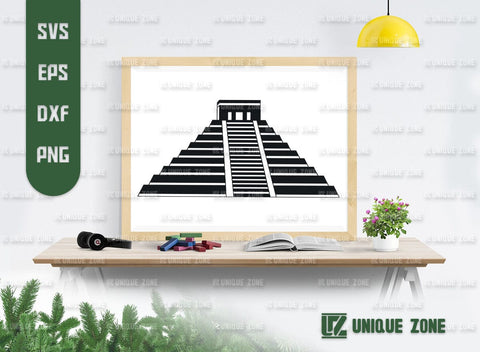 Chichen Itza SVG Bundle, Pyramid Silhouette, Mayan Pyramid Svg, Maya Civilization Svg, Egypt Svg, Mexico Svg, SVG Unique Zone 