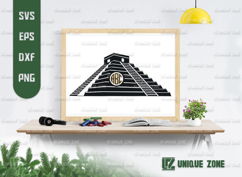 Chichen Itza SVG Bundle, Pyramid Silhouette, Mayan Pyramid Svg, Maya Civilization Svg, Egypt Svg, Mexico Svg, SVG Unique Zone 