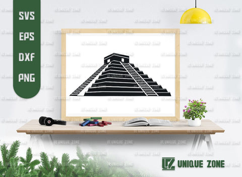 Chichen Itza SVG Bundle, Pyramid Silhouette, Mayan Pyramid Svg, Maya Civilization Svg, Egypt Svg, Mexico Svg, SVG Unique Zone 