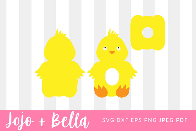 Chick, Easter egg holder svg, dxf, eps files. Digital download. Compatible with Silhouette, Cricut, SCAL, and Scan n Cut. SVG Jojo&Bella 