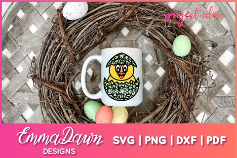 Chick SVG Bundle, Cute Easter Chick SVG Cut File Bundle SVG Emma Dawn Designs 