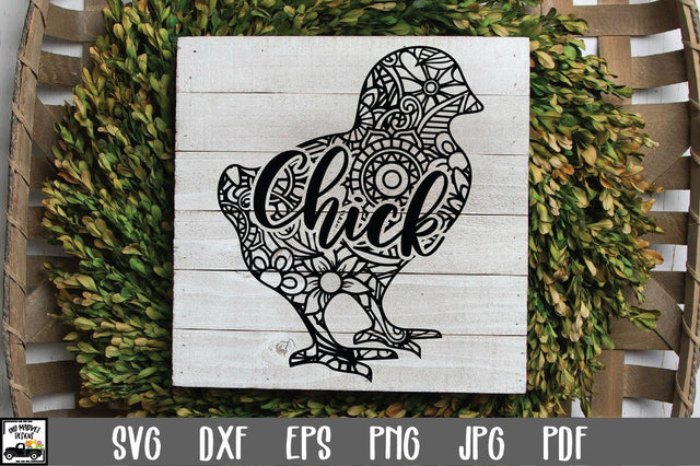 Chick SVG File - Baby Chick Mandala SVG SVG Old Market 