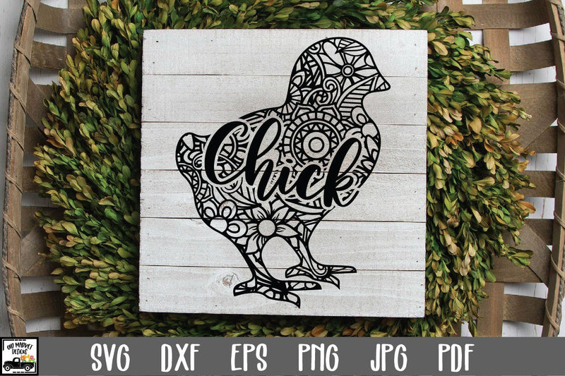 Chick SVG File - Baby Chick Mandala SVG SVG Old Market 