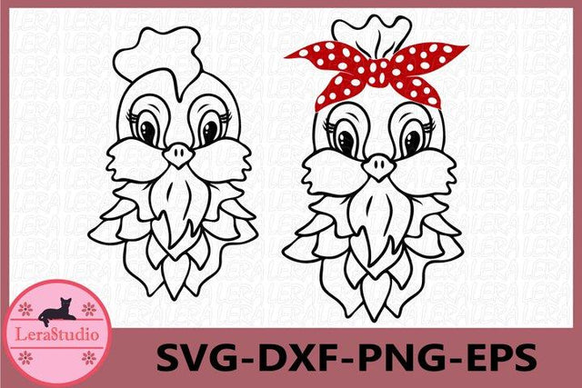 Chicken Bandana svg SVG Lerastudio 
