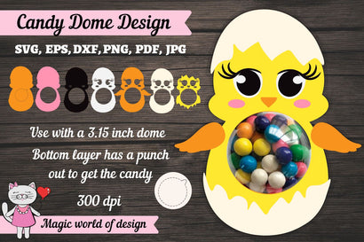 Chicken candy dome svg, SVG Magic world of design 