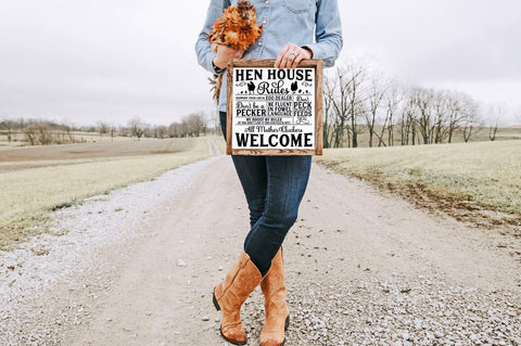 Chicken Coop Rules SVG SVG Pickled Thistle Creative 