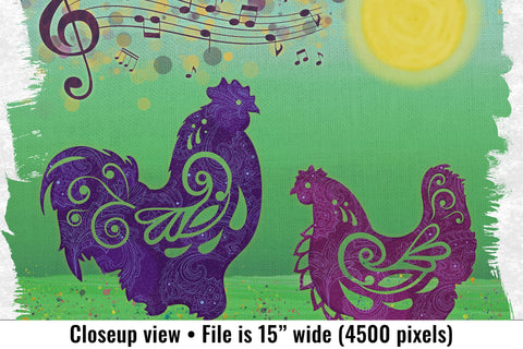 Chicken Dance on the Farm PNG Sublimation Angel on Empire 