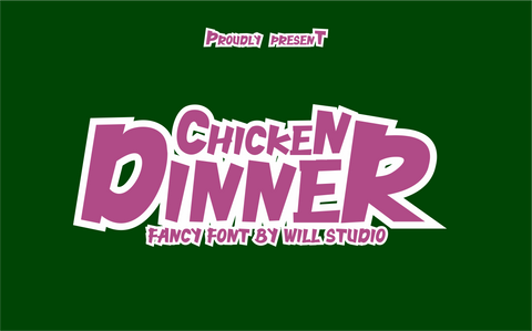 Chicken Dinner Font Willetter Studio 