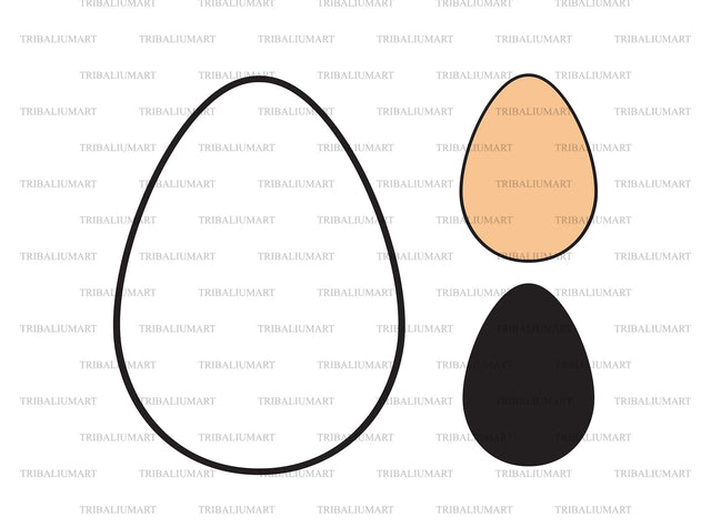 Chicken egg SVG TribaliumArtSF 