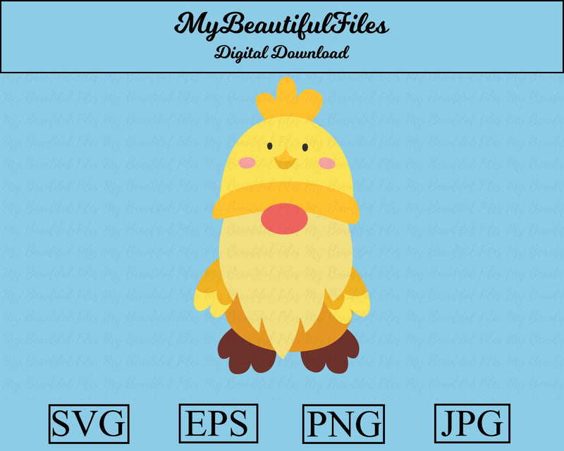 chicken gnome SVG MyBeautifulFiles 