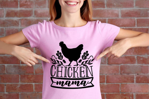 Chicken Mama| Chicken Farm SVG Cutting Files. SVG CosmosFineArt 