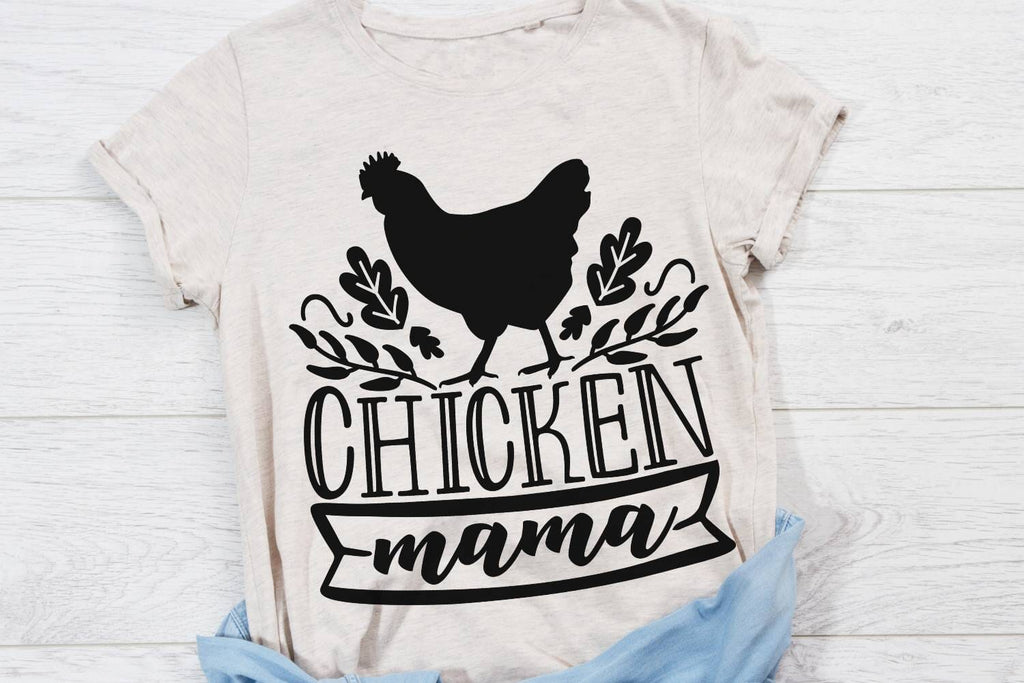 Chicken Mama| Chicken Farm SVG Cutting Files. - So Fontsy