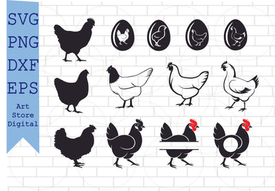 Chicken Mama SVG, Chicken SVG, Farmer SVG, Chicken Lady, Farmhouse, Country, Farm, Home Decor, Quote, Shirt, Silhouette Cricut Cut Svg, Png, Dxf, Eps Cut Files SVG Artstoredigital 
