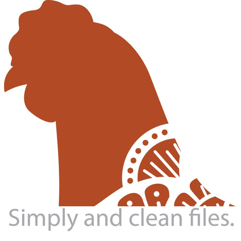 Chicken mandala (Boho design) SVG TribaliumArtSF 