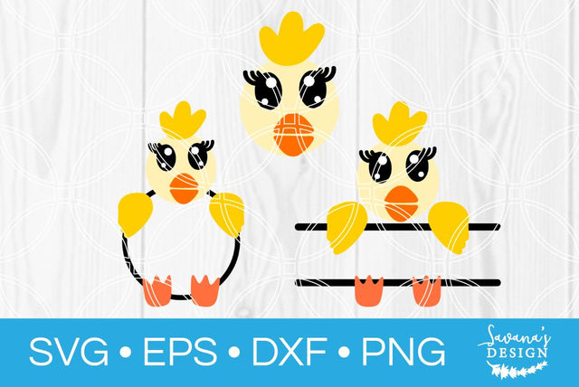 Chicken Monogram Bundle SVG SavanasDesign 