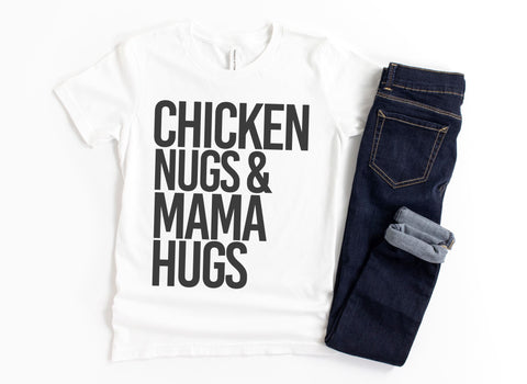 Chicken Nugs and Mama Hugs SVG | Chicken Nugget SVG | Kids Quote SVG | PNG | DXF SVG Toteally SVG 