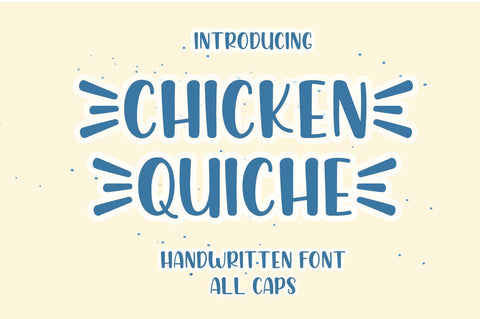 Chicken Quiche Font Manjali_Studio 