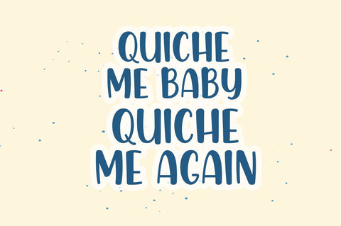 Chicken Quiche Font Manjali_Studio 