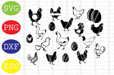 Chicken Svg Bundle, Chicken Svg, Hen Svg, Farmhouse Svg SVG DigitalSvgFiles 