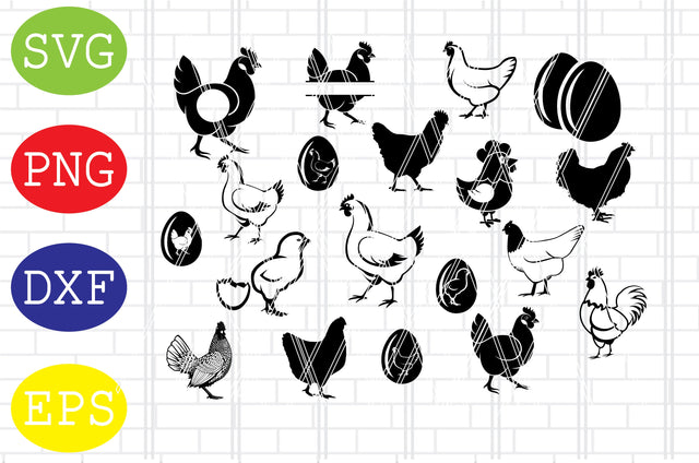 Chicken Svg Bundle, Chicken Svg, Hen Svg, Farmhouse Svg SVG DigitalSvgFiles 