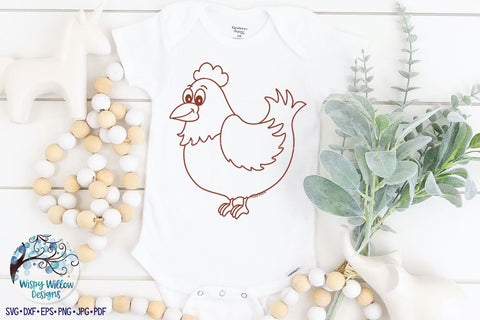 Chicken SVG SVG Wispy Willow Designs 