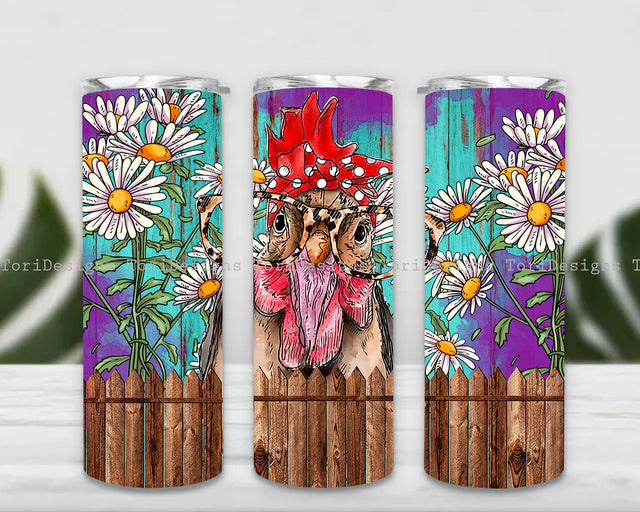 Chicken Tumbler PNG, Farm Animals Tumbler Png, Farm Animals tumbler png, 20oz Skinny Tumbler Sublimation Designs, Tumbler Sublimation Designs Sublimation ToriDesigns 