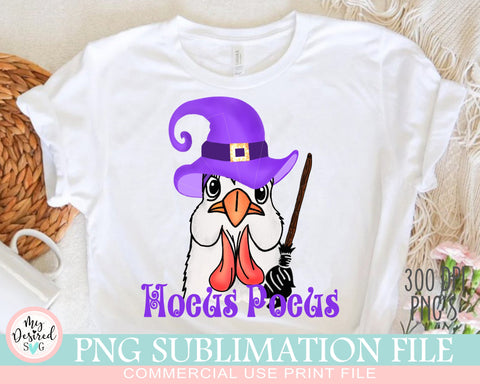 Chicken Witch PNG, Hokus Pocus Designs, Cute halloween Png, Witchy png, Scary Pumpkin, Spookie Vibes, Halloween Sublimation Designs Sublimation MyDesiredSVG 