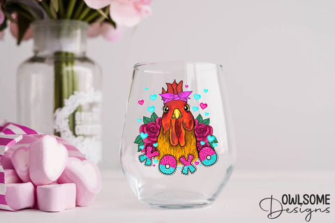 Chicken XoXo Valentine PNG Sublimation Sublimation Owlsome.Designs 