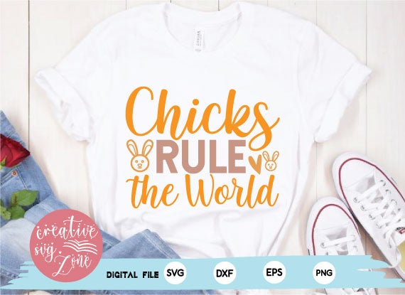 Chicks Rule the World SVG md faruk hossain 