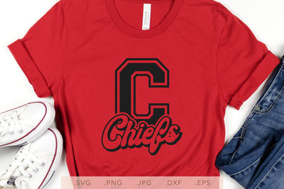 Chiefs Vintage Design SVG DXF JPG PNG EPS | School Team Spirit | Team Shirt Sublimation SVG Nanda Bayu 