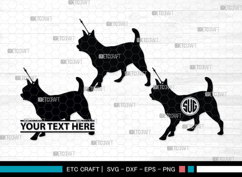 Chihuahua Dog Monogram, Chihuahua Dog Silhouette, Chihuahua Dog SVG, Chihuahua Svg, Dog Svg, Animal Svg, SB00238 SVG ETC Craft 