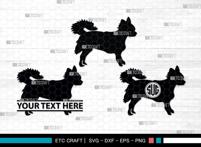 Chihuahua Dog Monogram, Chihuahua Dog Silhouette, Chihuahua Dog SVG, Chihuahua Svg, Dog Svg, Animal Svg, SB00238 SVG ETC Craft 