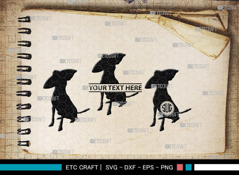 Chihuahua Dog Monogram, Chihuahua Dog Silhouette, Chihuahua Dog SVG, Chihuahua Svg, Dog Svg, Animal Svg, SB00238 SVG ETC Craft 