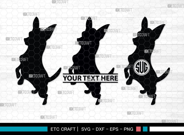 Chihuahua Dog Monogram, Chihuahua Dog Silhouette, Chihuahua Dog SVG, Chihuahua Svg, Dog Svg, Animal Svg, SB00238 SVG ETC Craft 