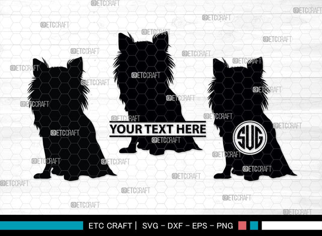 Chihuahua Dog Monogram, Chihuahua Dog Silhouette, Chihuahua Dog SVG, Chihuahua Svg, Dog Svg, Animal Svg, SB00238 SVG ETC Craft 