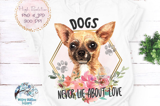 Chihuahua Dog Sublimation Png Sublimation Wispy Willow Designs 