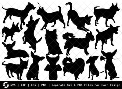 Chihuahua Dog SVG | Animal | Silhouette Bundle | Cut File SVG ETC Craft 