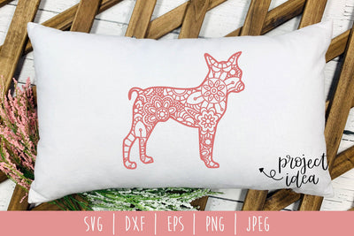 Chihuahua Mandala Zentangle SVG SavoringSurprises 