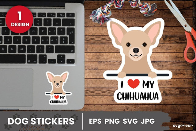 Chihuahua Sticker SVG | Printable | Digital planner SVG SvgOcean 
