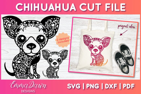 Chihuahua SVG SVG Emma Dawn Designs 