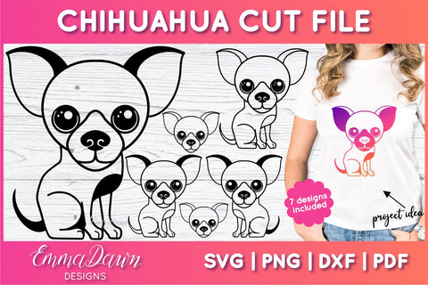 Chihuahua SVG SVG Emma Dawn Designs 