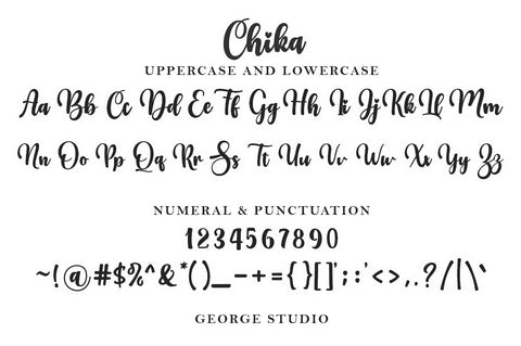 Chika Font George Studios 