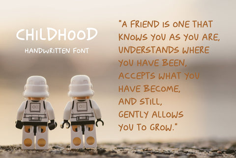 Childhood- A Fun & Friendly Handwritten Font Font Balevgraph Studio 